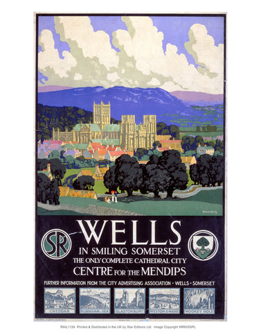 Wells in smiling somerset 24" x 32" Matte Mounted Print