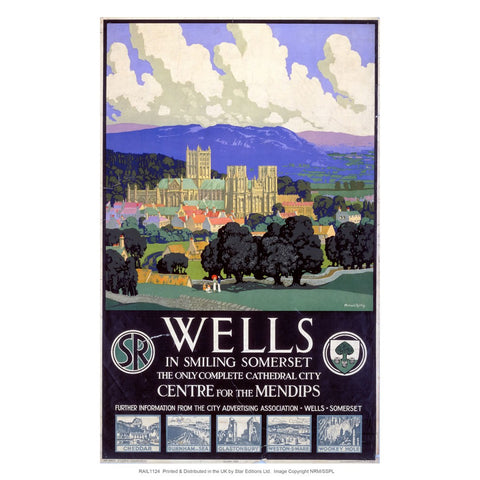 Wells in smiling somerset 24" x 32" Matte Mounted Print