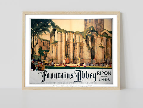 Fountains Abbey, Ripon - 11X14inch Premium Art Print
