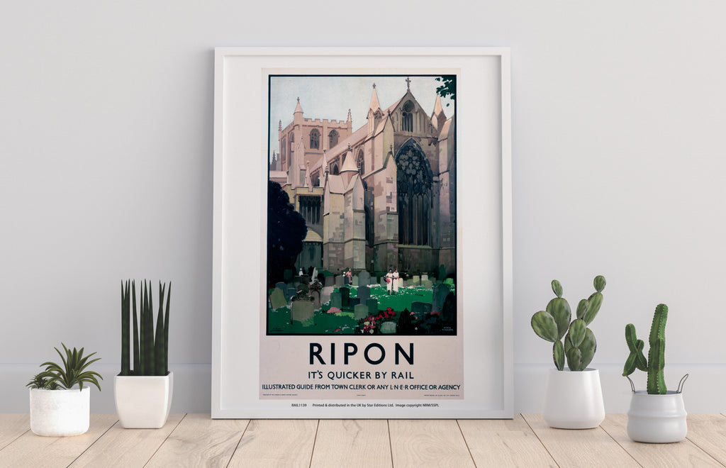 Ripon, It's Quicker By Rail - 11X14inch Premium Art Print