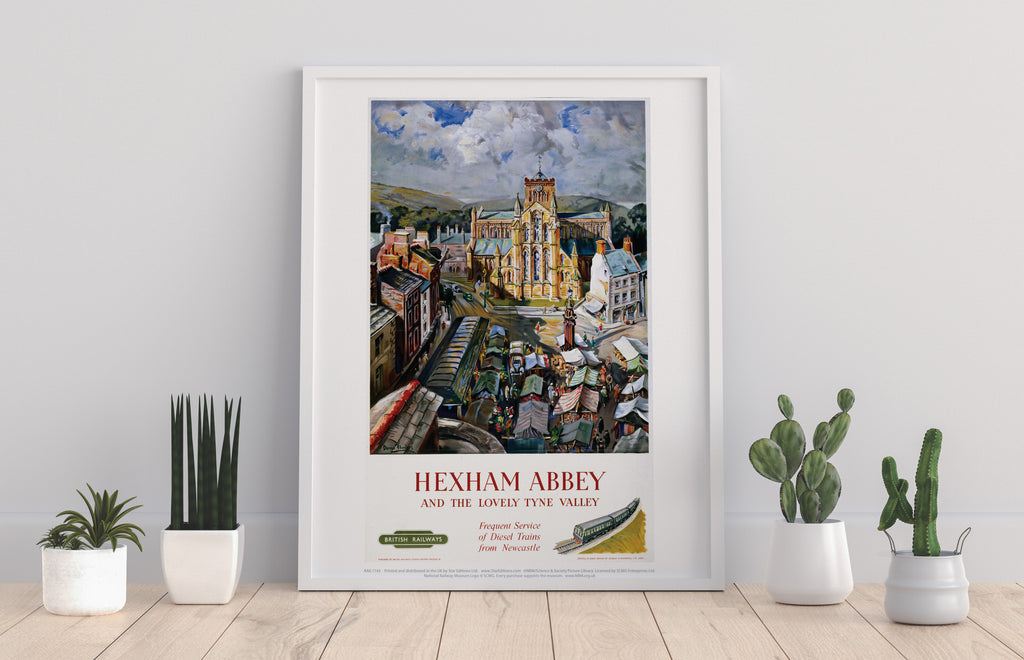 Hexham Abbey And The Lovely Tyne Valley - Premium Art Print