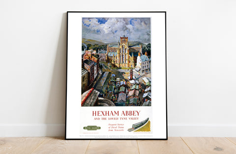 Hexham Abbey And The Lovely Tyne Valley - Premium Art Print