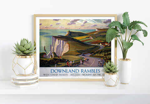 Downland Rambles - Beachy Head - 11X14inch Premium Art Print