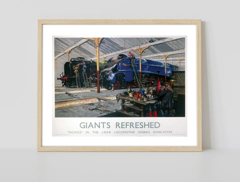 Giants Refreshed - Locomotive Works, Doncaster Art Print