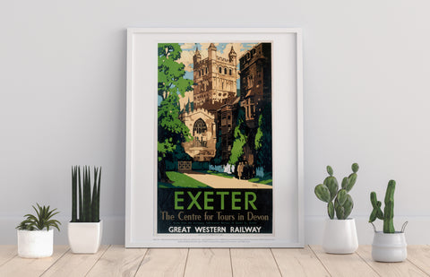 Exeter, The Centre Of Tours In Devon - Premium Art Print