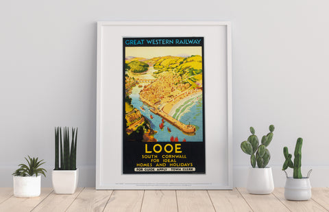 Looe, South Cornwall - 11X14inch Premium Art Print