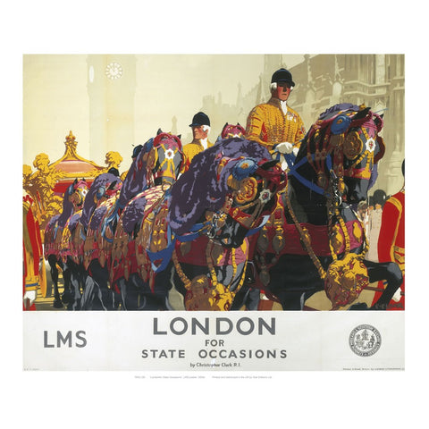 London for state occasions 24" x 32" Matte Mounted Print