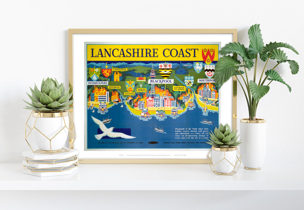 Lancashire Coast - 11X14inch Premium Art Print