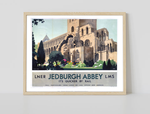 Jedburgh Abbey, It's Quicker By Rail - Premium Art Print