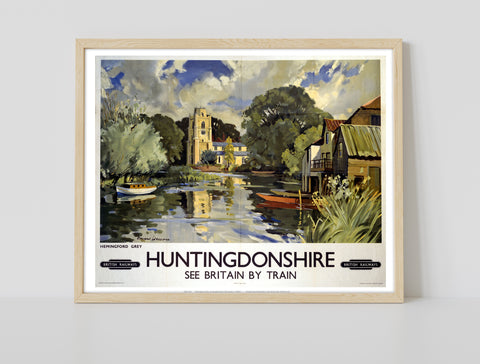 Huntingdonshire - Hemingford Grey - 11X14inch Premium Art Print