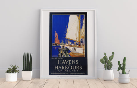 Havens And Harbours No 1 Lowestoft - Premium Art Print