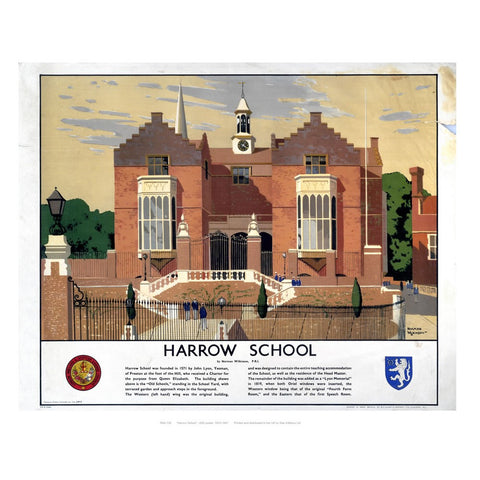 Harrow school 24" x 32" Matte Mounted Print