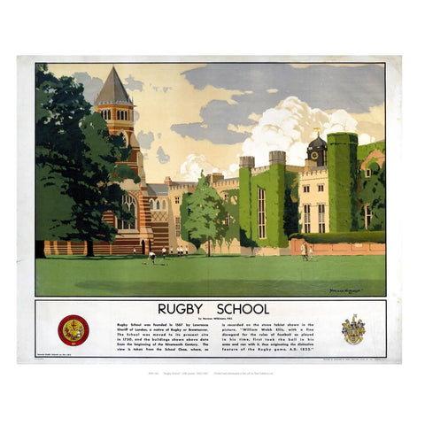 Rugby school 24" x 32" Matte Mounted Print