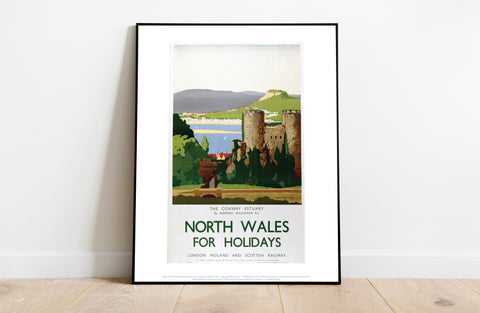 North Wales, The Conway Estuary - 11X14inch Premium Art Print