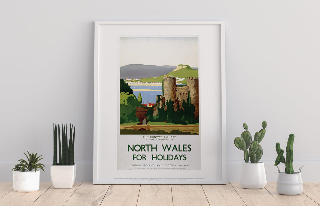 North Wales, The Conway Estuary - 11X14inch Premium Art Print