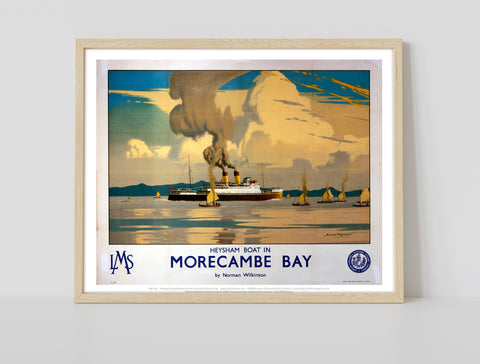 Morecambe Bay - Heysham Boat - 11X14inch Premium Art Print