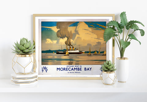Morecambe Bay - Heysham Boat - 11X14inch Premium Art Print