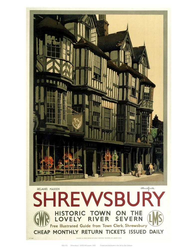 Shrewsbury 24" x 32" Matte Mounted Print