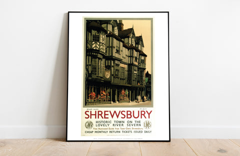 Shrewsbury, Historic Town - 11X14inch Premium Art Print