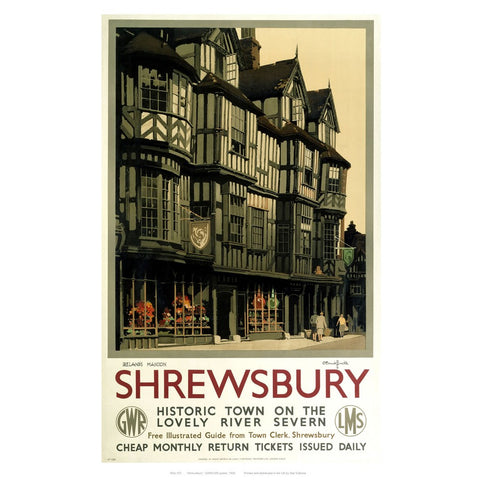 Shrewsbury 24" x 32" Matte Mounted Print