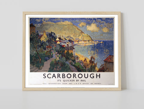 Scarborough, Sea View - 11X14inch Premium Art Print