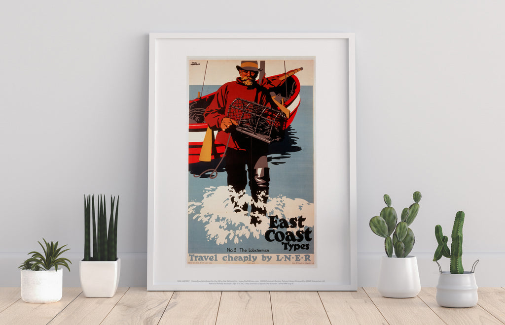 East Coast Types No 3 The Lobsterman - Premium Art Print
