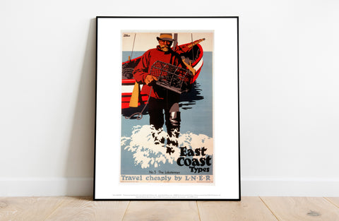 East Coast Types No 3 The Lobsterman - Premium Art Print