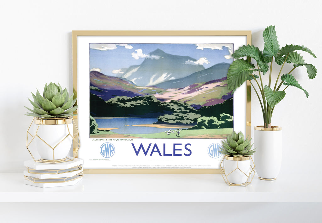 Wales, Cader Idris And The Afon Mawddach - 11X14inch Premium Art Print