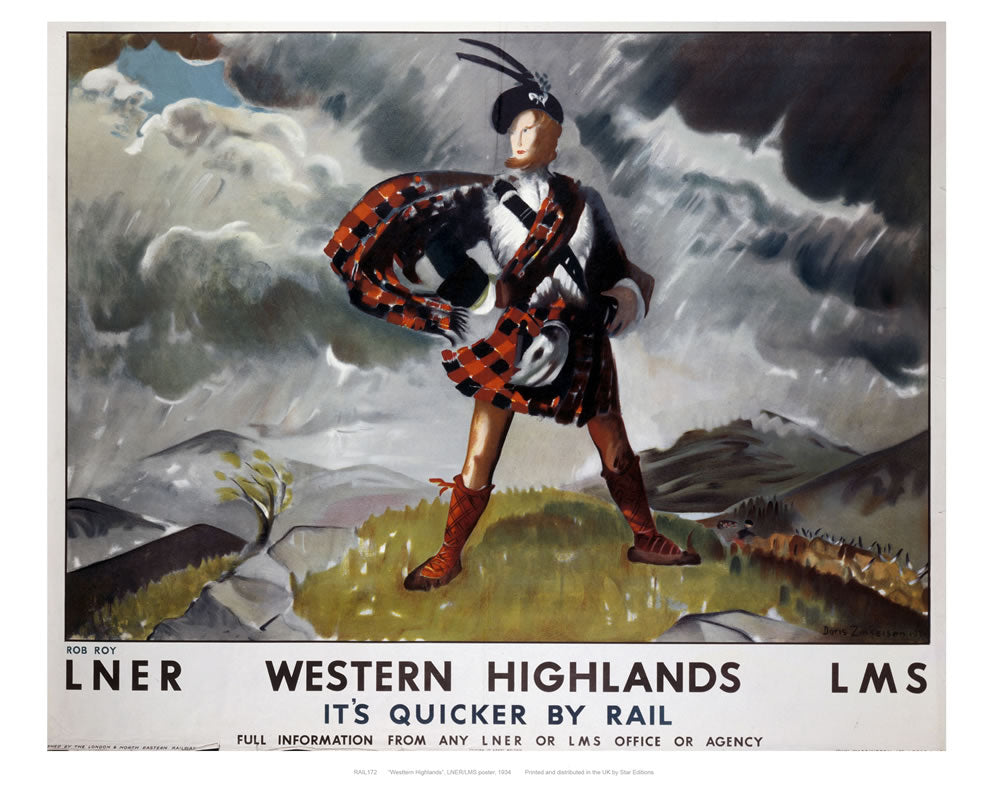 Western highlands 24" x 32" Matte Mounted Print