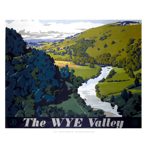 The wye valley 24" x 32" Matte Mounted Print