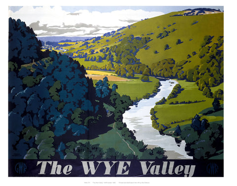 The wye valley 24" x 32" Matte Mounted Print