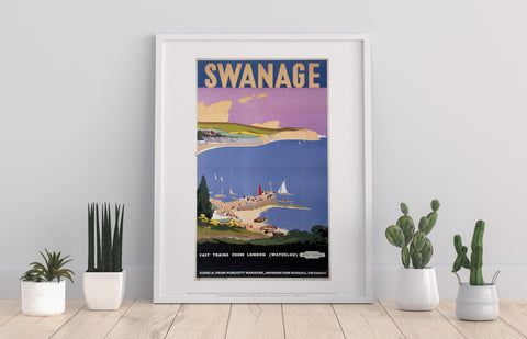 Swanage From London - 11X14inch Premium Art Print