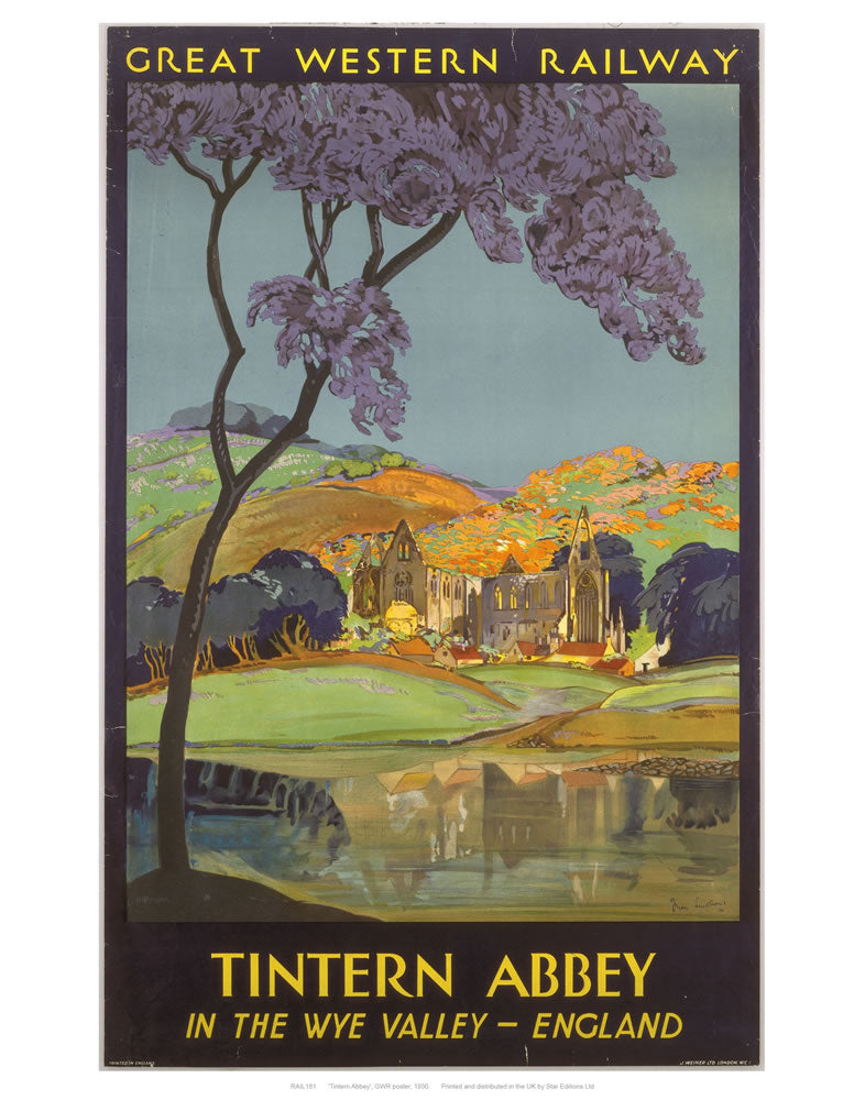 Tintern Abbey 24" x 32" Matte Mounted Print