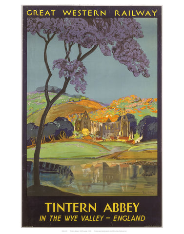 Tintern Abbey 24" x 32" Matte Mounted Print