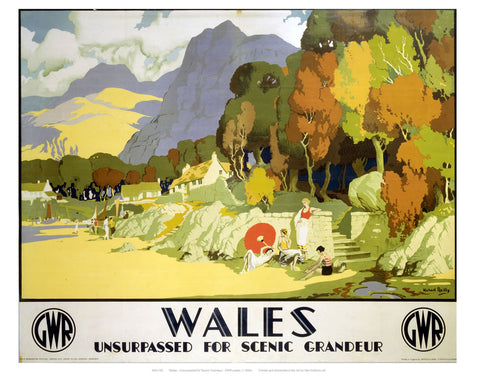 Wales GWR 24" x 32" Matte Mounted Print