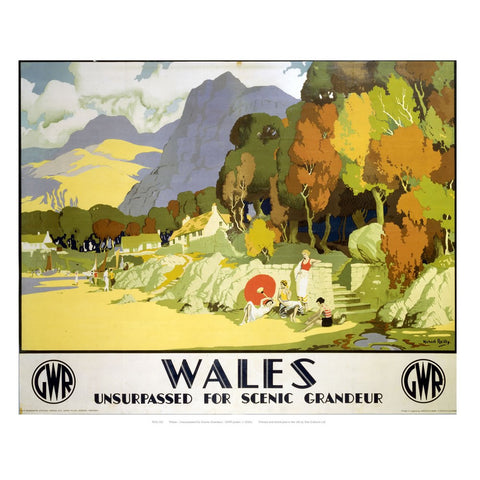 Wales GWR 24" x 32" Matte Mounted Print