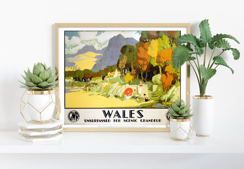 Wales, Scenic Grandeur - 11X14inch Premium Art Print