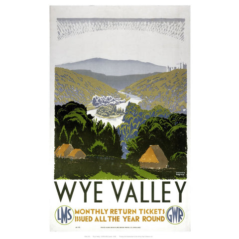 Wye valley 24" x 32" Matte Mounted Print