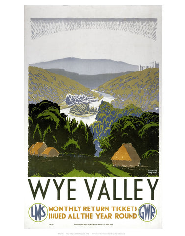 Wye valley 24" x 32" Matte Mounted Print
