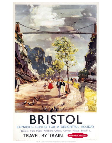 Bristol Romantic Centre 24" x 32" Matte Mounted Print