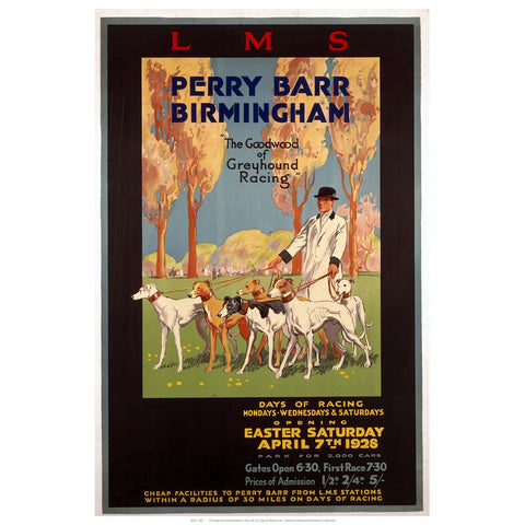Perry Barr Birmingham 24" x 32" Matte Mounted Print