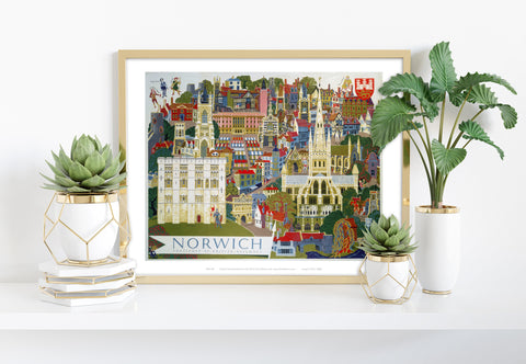 Norwich Illustration - 11X14inch Premium Art Print