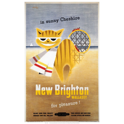 New Brighton Cat 24" x 32" Matte Mounted Print