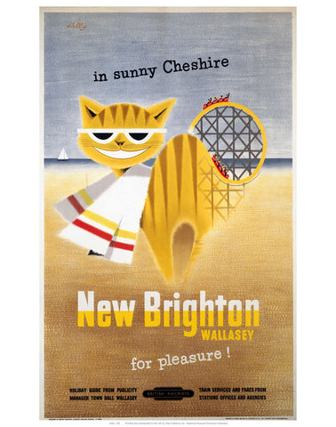 New Brighton Cat 24" x 32" Matte Mounted Print