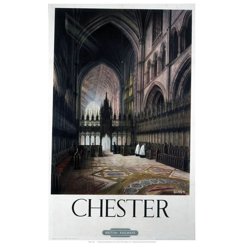 Chester Inside Cathedral 24" x 32" Matte Mounted Print