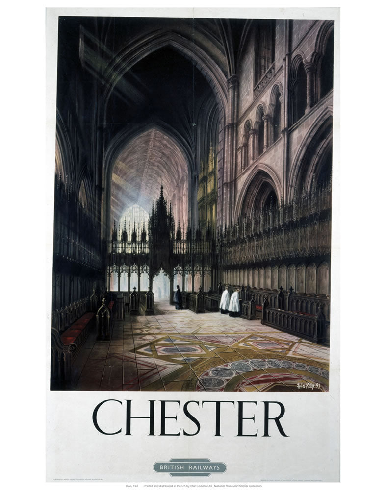 Chester Inside Cathedral 24" x 32" Matte Mounted Print