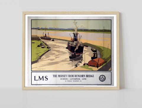 The Mersey From Runcorn Bridge - 11X14inch Premium Art Print