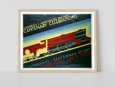 Liverpool To Manchester, Centenary Celebrations Art Print