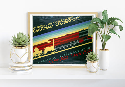 Liverpool To Manchester, Centenary Celebrations Art Print