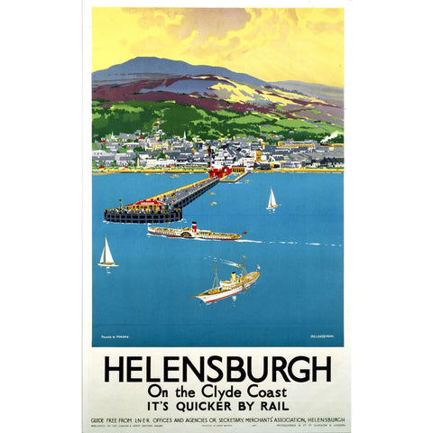 Helensburgh on the Clyde Coast 20cm x 20cm Mini Mounted Print